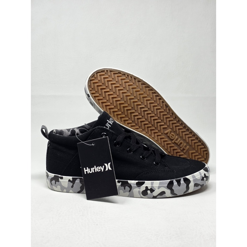 Hurley ZD- Roddy Black White Camo Lace Up Sneakers Kids Size 5 New